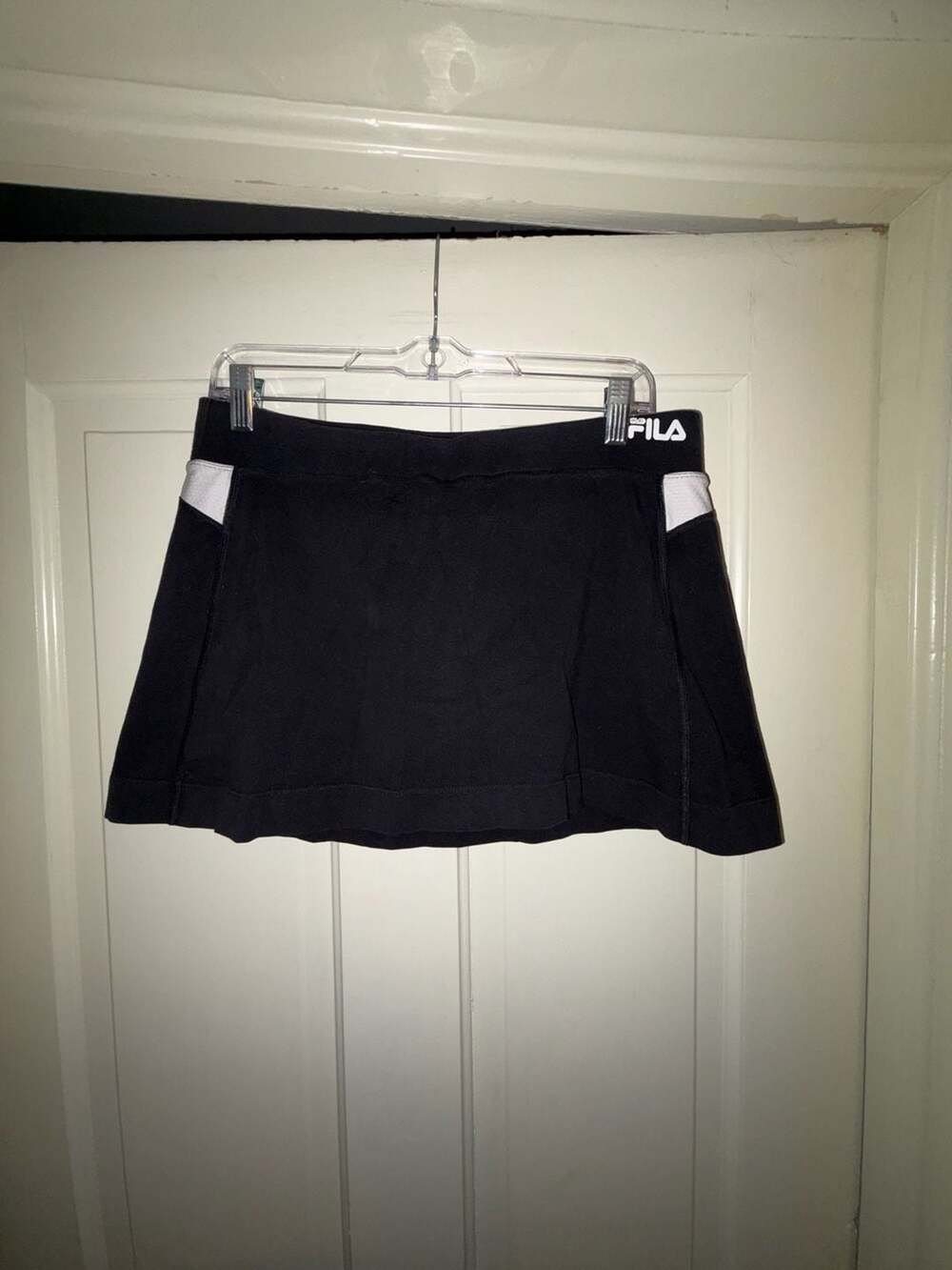 Fila Sport Athletic Skort Size L Black Tennis Golf Skirt with Shorts